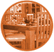 Dining tables, Chairs,  Cabinets, Display Cases, etc.